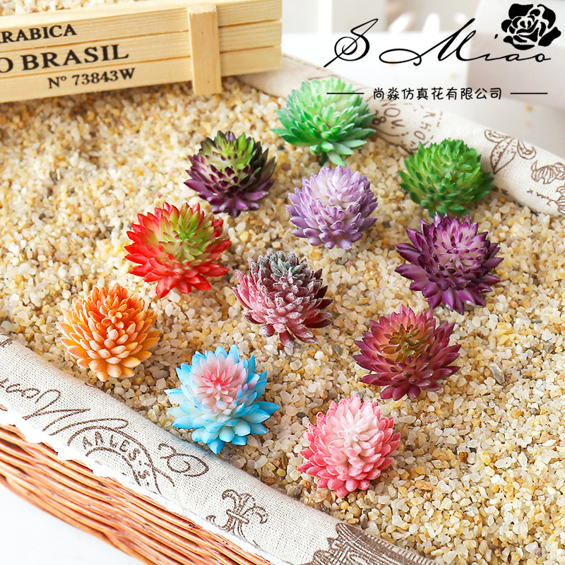 Artificial Succulent Flocking  - Succulent Arrangement Mini recension och pris