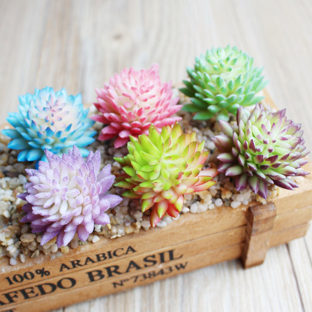 Artificial Succulent Flocking  - Succulent Arrangement Mini recension och pris