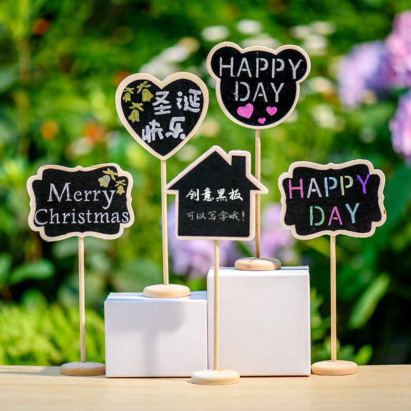 5PCS Mini Wooden Blackboard Va - Succulent Arrangement Mini recension och pris