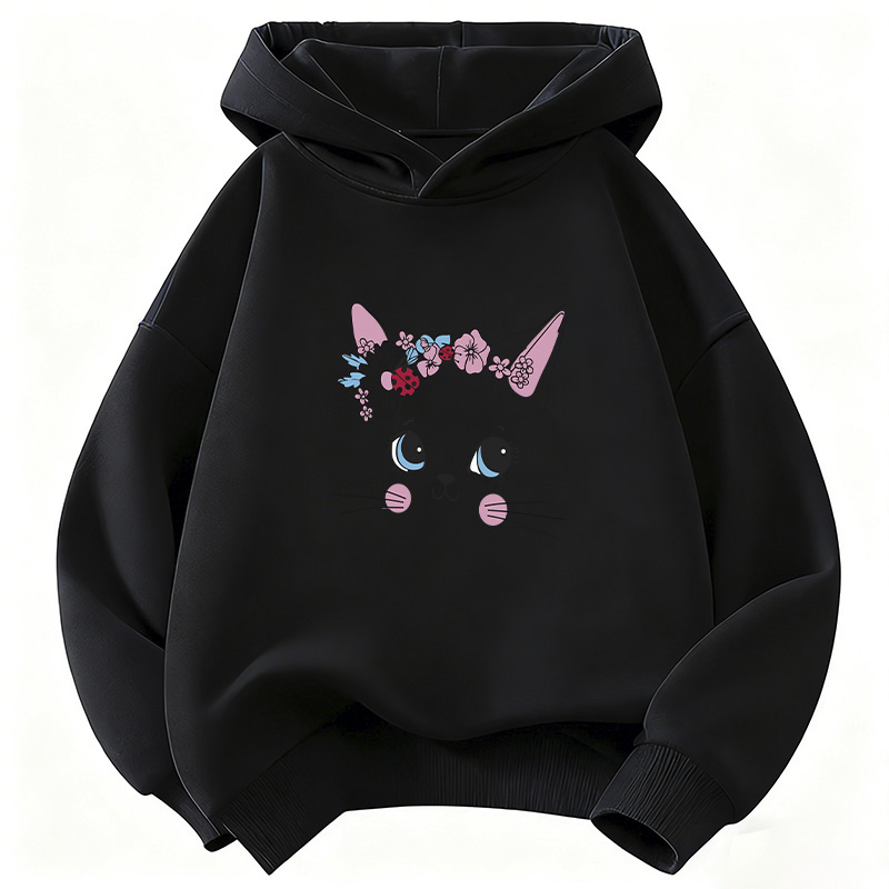 Sweet Cat Meme with Flower Cut - Plant Parent Hoodie recension och pris