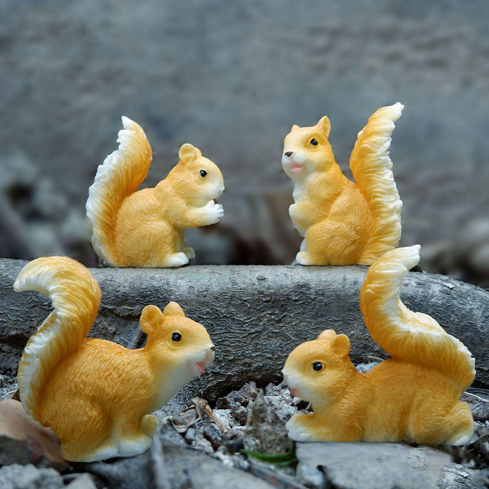 4Pcs Realistic Mini Resin Squi - Succulent Arrangement Mini recension och pris